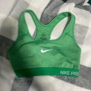 Green Nike Sports Bra Size XS